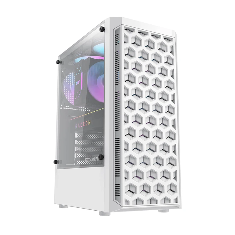 DarkFlash DK351 Cheap Bee Mesh Front Plate Pc case Computer Cases Towers Transparent Computer case