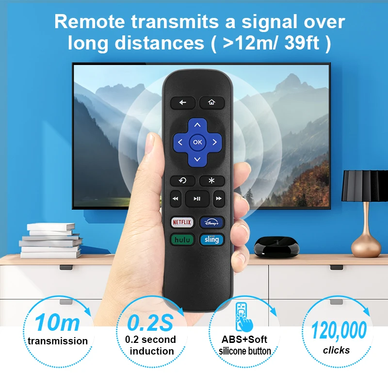 Wholesale Infrared Remote Streaming Device Universal Remote Control Replacement for Roku Express Remote Roku XD HD XS1 2 3 4