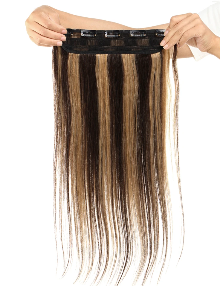 human hair extensions one piece clip on