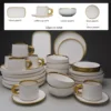 White gold-6 people set