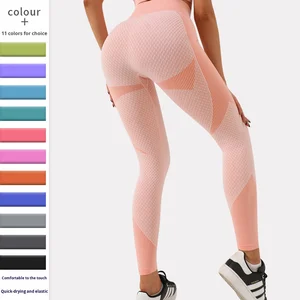 Custom Logo Yoga Leggings High Waist Scrunch Butt Seamless Workout Pants Women Nylon Spandex Quick Dry