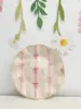 Plato rosa de 7 pulgadas * 8 piezas