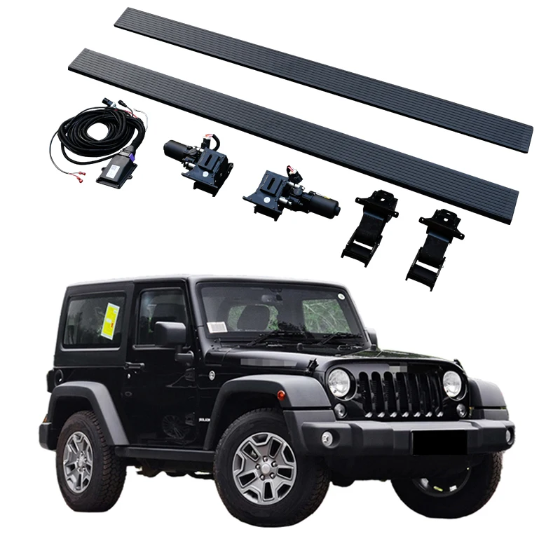 Automatic Electric Power Side Step Running Board For Jeep Wrangler Jk 2 Door  For Sahara Rubicon 2011-2017 - Buy Electric Running Board For Jeep Wrangler  Jk 2 Door For Sahara Rubicon 2011-2017,Power