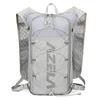 Gris - mochila + bolsa de agua blanda blanca de 1,5 l + botella de agua de 500 ml