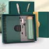 Ensemble de tasses thermos vert foncé