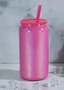 Pintura arcoíris rojo rosado.
