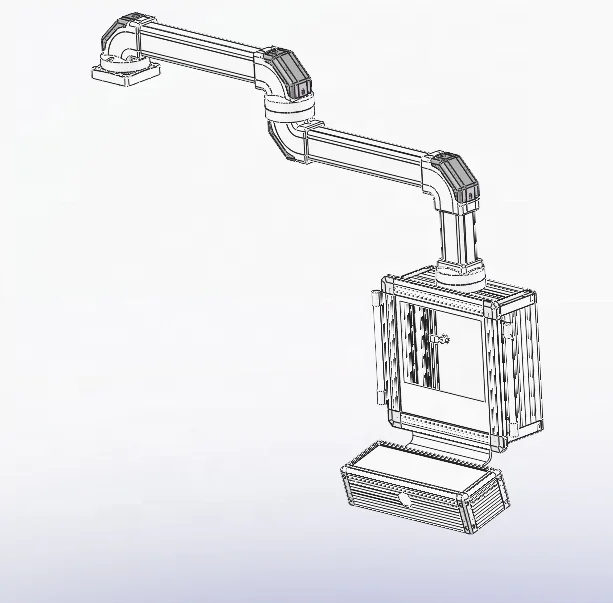 Система поддержки Arm, Заводская Алюминиевая CNC система, оборудование с ЧПУ, поместите систему внутри коробки, используемой для HMI /CNC машины ZD/54/60