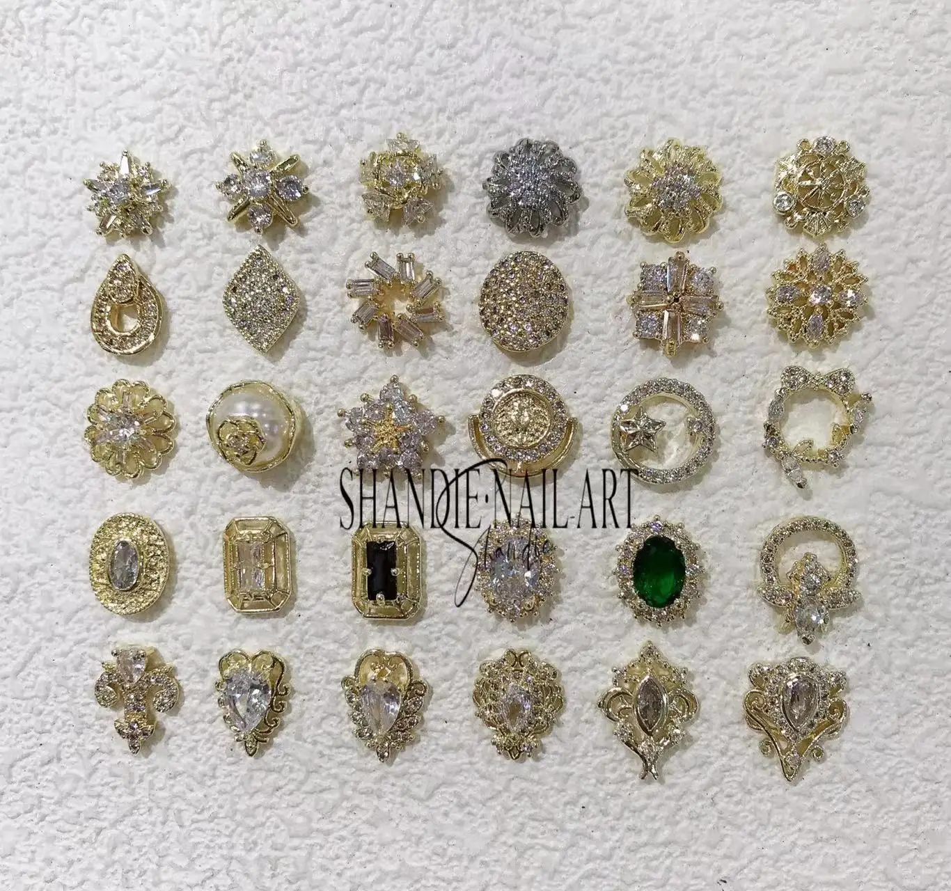 Роскошные подвески для ногтей, подвески с 3d цирконом, Разноцветные Алмазные, золотые, серебряные, циркониевые украшения для ногтей, 3d украшения для ногтей