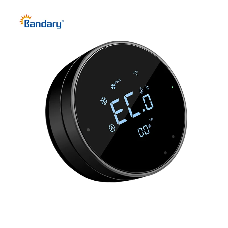 Bandary tuya wifi HVAC thermostat  indoor digital touch screen temperature regulator fan coil unit smart wall switch smart home