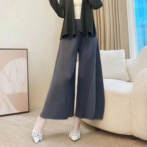 Women Pleated Wide Leg Pants  Loose Casual High Waist Trousers  Fashion Comfortable Pleated Pants