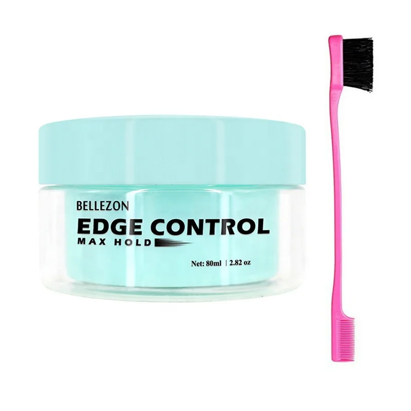 Private Label Water Based Clear Gel Strong Hold Edge Control with Brush