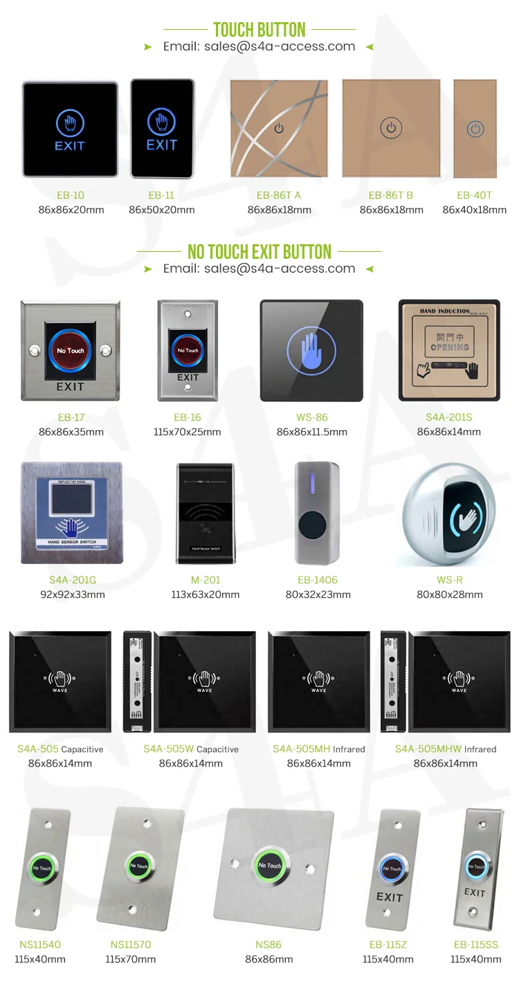 Touch and No Touch Button
