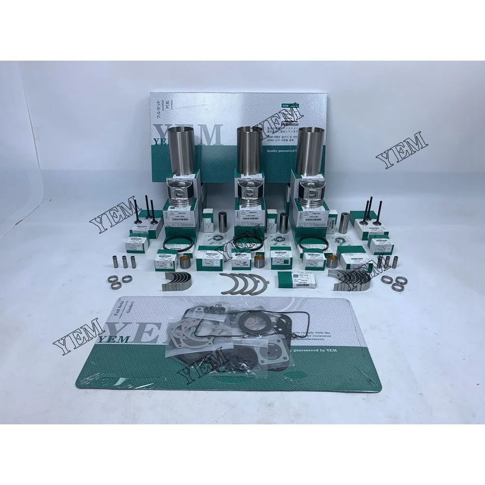 DG972 Engine Rebuild Kit With Piston Ring Cylinder Liner Gasket Engine Bearings Valves Set for Kubota