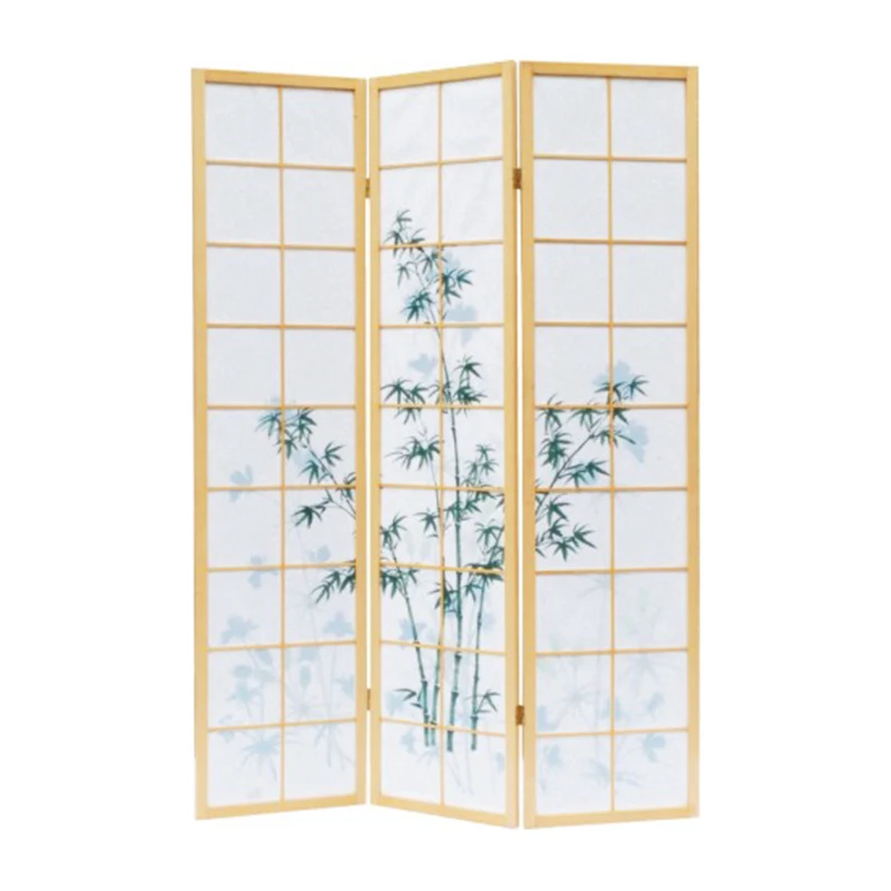 Bamboo Screen Dividers/room Divider Folding Separator Partition Splitter Privacy Screen 4 Panel