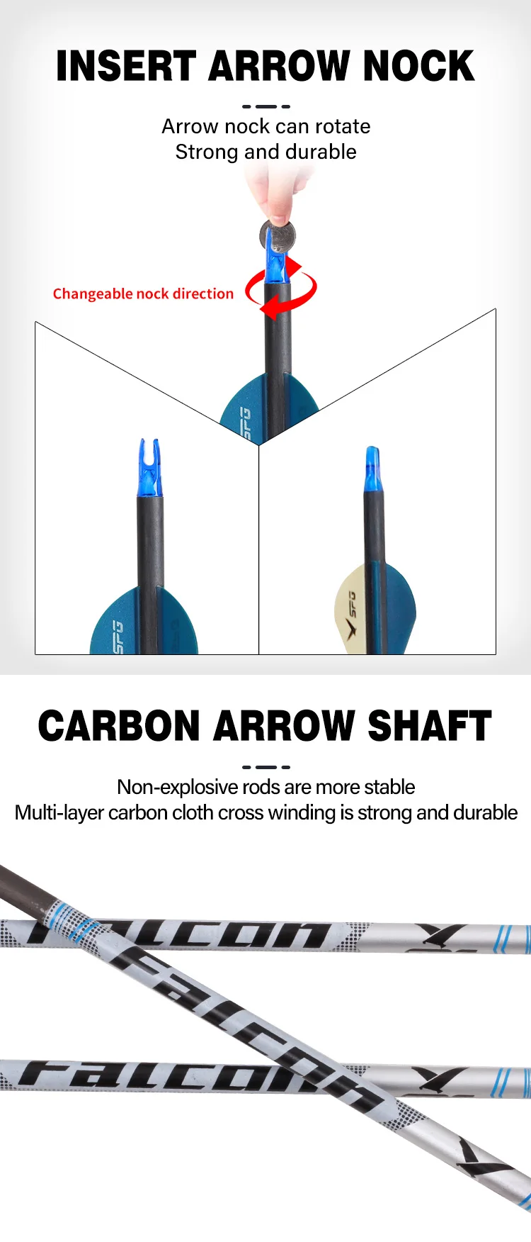 Spg Pure Carbon Arrow Archery 300 Spine 32 Inch Compound Recurve Bow