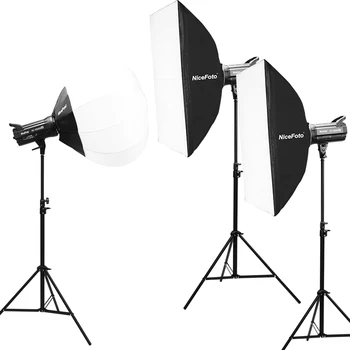 KT-HC404(HC-1000SB III ) NiceFoto 100W 5600K Daylite CRI 95+  Led Studio Light Video Kit for Photography Shooting