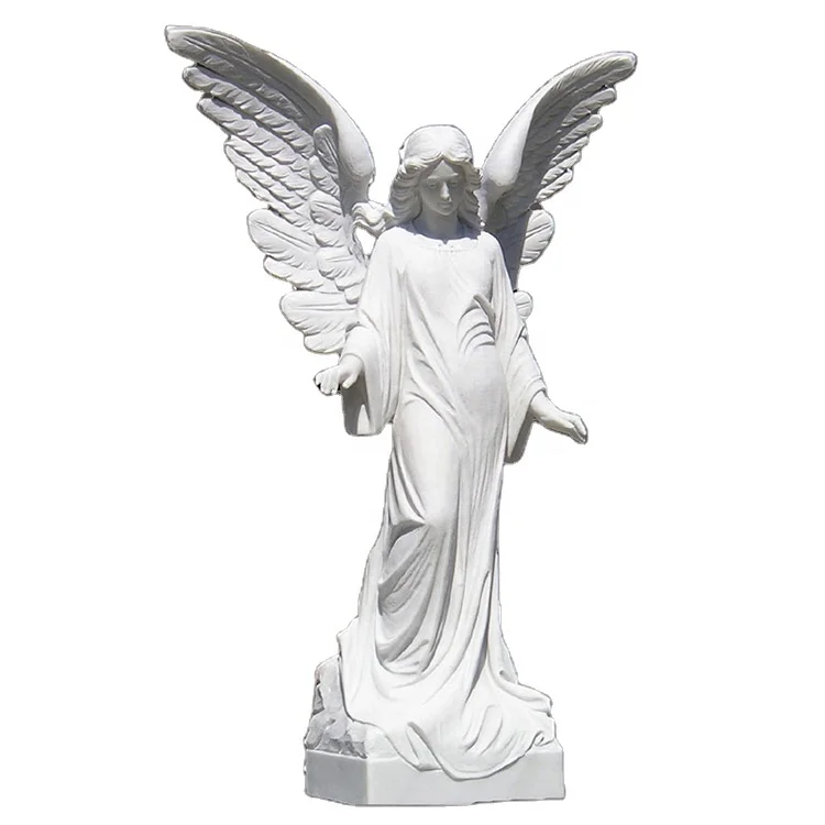 屋外ガーデン装飾等身大白い大理石の天使像翼付き Buy 大庭の石の天使の彫刻像 等身大天使彫像大理石ガーデン彫刻天使 ガーデン天使像石の天使の羽と彫刻 Product On Alibaba Com