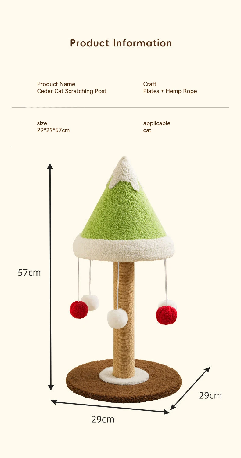 Cat Climbing Frame Grab and Play a cat Scratch Board Toy Rope Grab Column Catch cat Products details