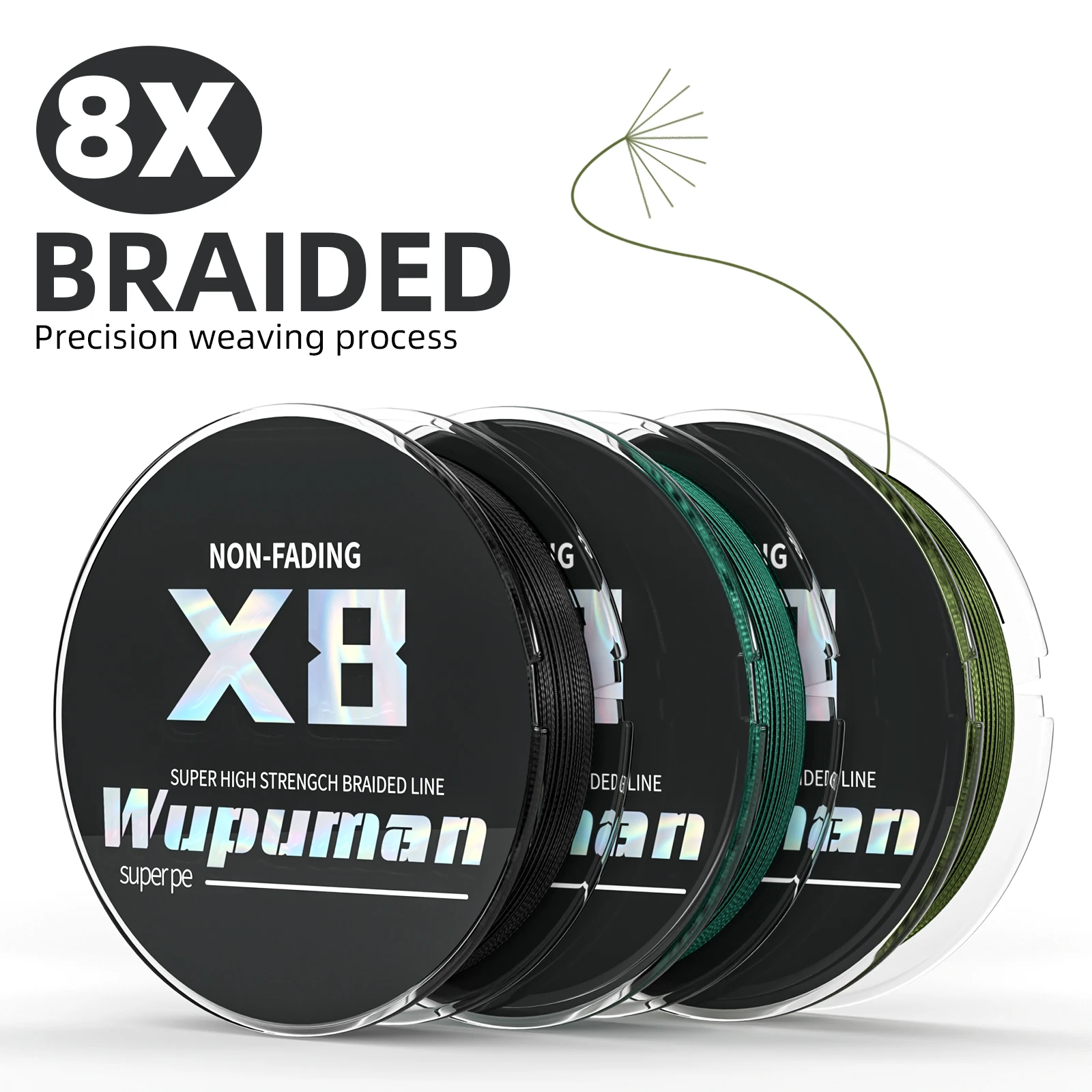 braided line for sea fishing Super strong 8 strands 150LB 200LB 250LB pe 300M Fishing Timee Reaction Tackle OBSEQUIO X8 Strands Braided Fishing
