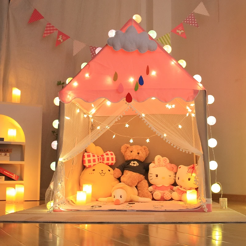 Guarantee of Arrival Games Castle Tents Fairy Princess House Pink Blue Baby Mini Tent