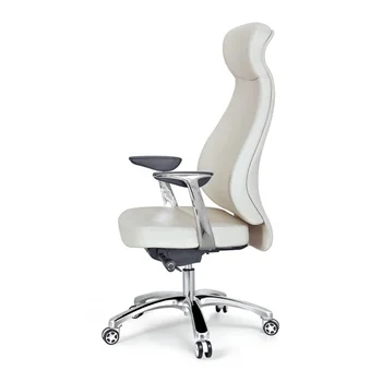 Best price hot sale modern beautiful leather office chair(new) swivel furniture with integrated headrest for office