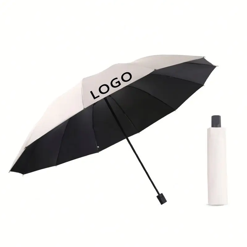 Cheap Modern Mini Sun Folding Umbrella, Light Fold Portable Outdoor Sun Protection Umbrellas with Logo