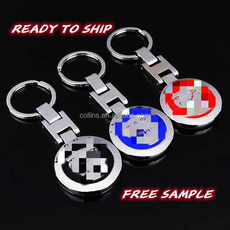 Free Sample Car Logo Keychain Fast Delivery Custom Car Brand Keychains