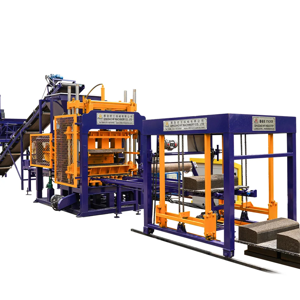 Block Making Machine in Jamaica Automatic Hydraulic Concrete Block Machine