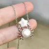 Steel color star crab (natural pearl)
