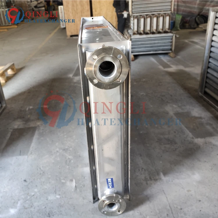 Industrial Stainless Steel Finned Water Air Heater for Drying Process