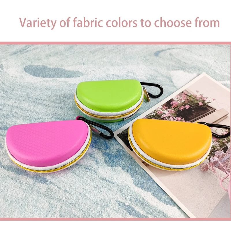 Mini Cute Custom Zipper Earphone Zipper Case Earphone Earbuds Digital Gadgets Storage Box EVA Earphone Case manufacture