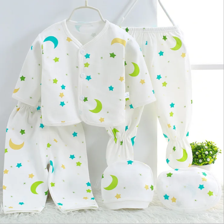 Comfortable Baby Clothes Sets 5pcs Baby Clothing Suits New Born Baby
