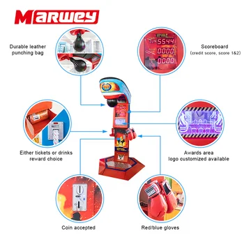 ☆茶屋ちゃま☆ one punch boxing machine ONEPUNCH™V2: Ultimate Home Gym Music Boxing Machine