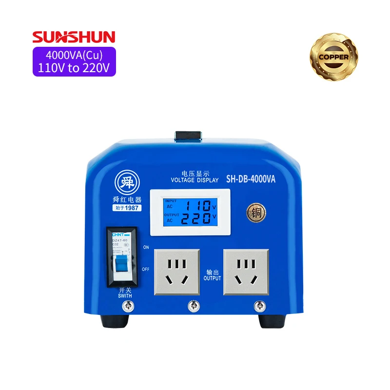 順虹4000W単相電源トランス110V 220Vコンバーター（エアコン用）CE 