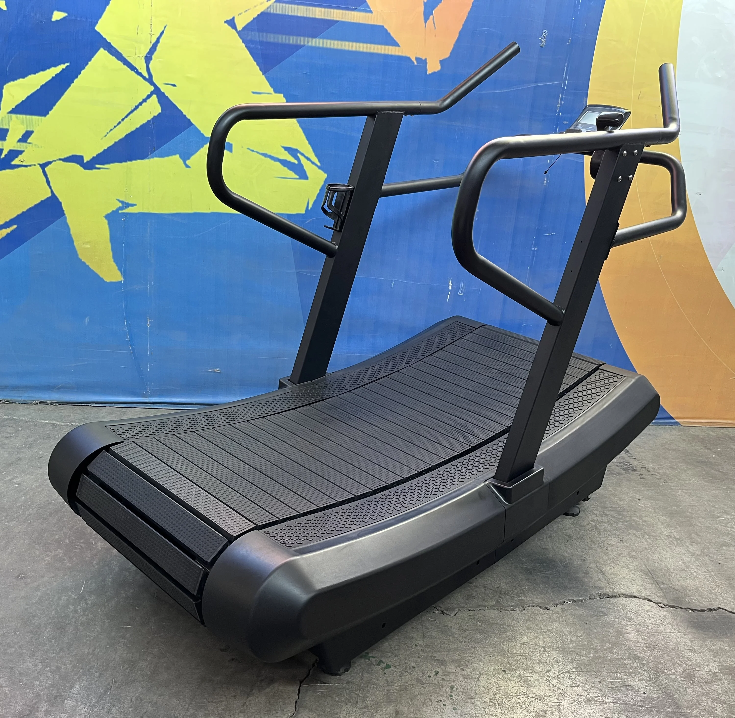 Non-Electric Commercial Gym Curved Treadmill Mechanical Self-Generating  Running Machine Manual