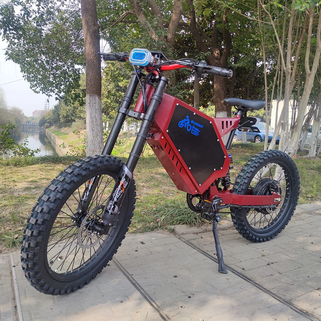 View of Gps Off Road Electric Mountain Bike 8000w 12000w 72v Stealth Bomber Fat ...