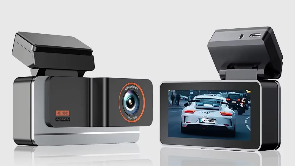4K Dual Lens Dash Cam with Night Vision GPS OEM Wholesale
