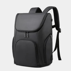 PU Leather Men Smart Office Softback Back Pack Waterproof Business Laptop Casual  Backpacks Bag