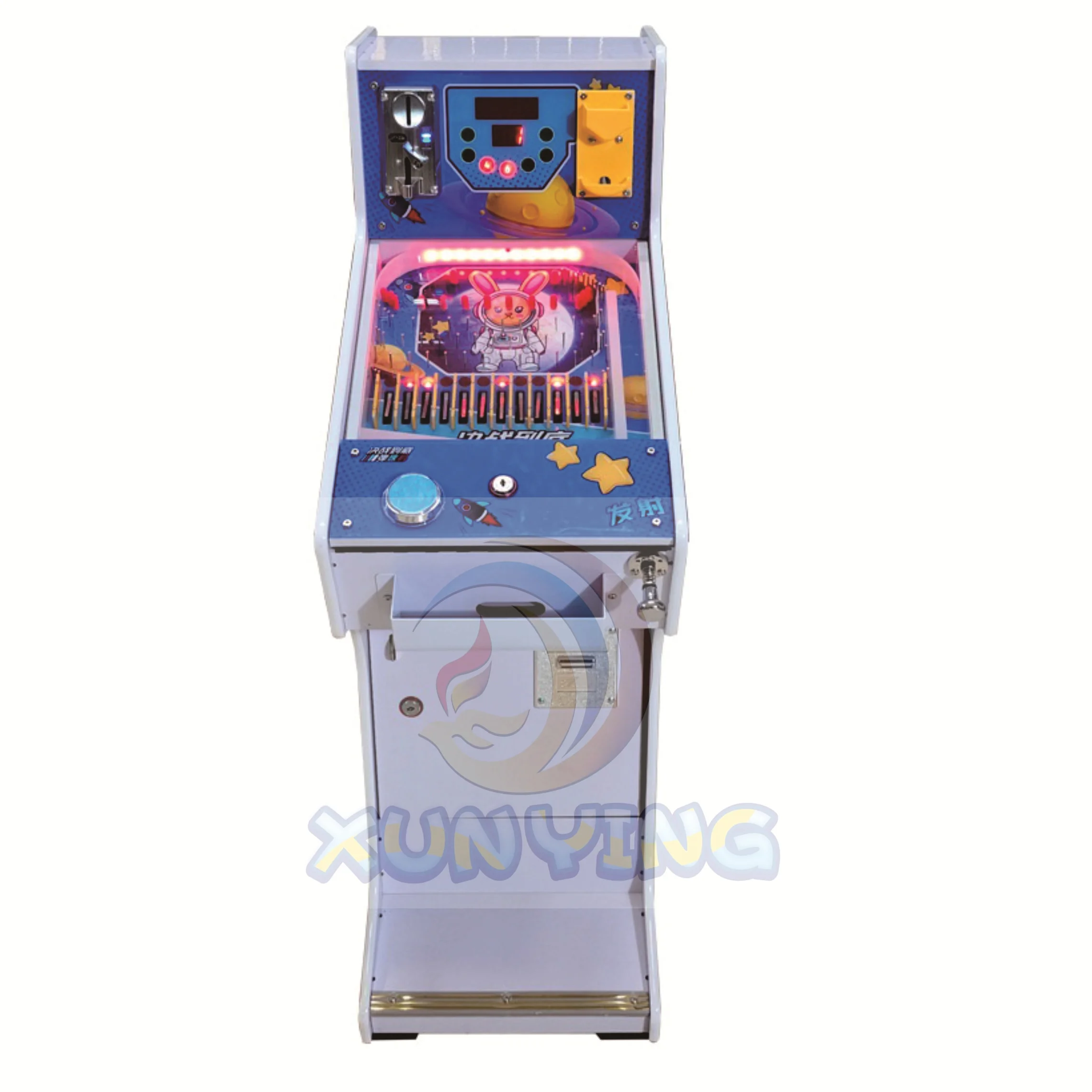 Coin Operated Lottery Games Ticket Redemption Shooting Ball Mechanical 5 Balls Arcade Pinball Vending Machine