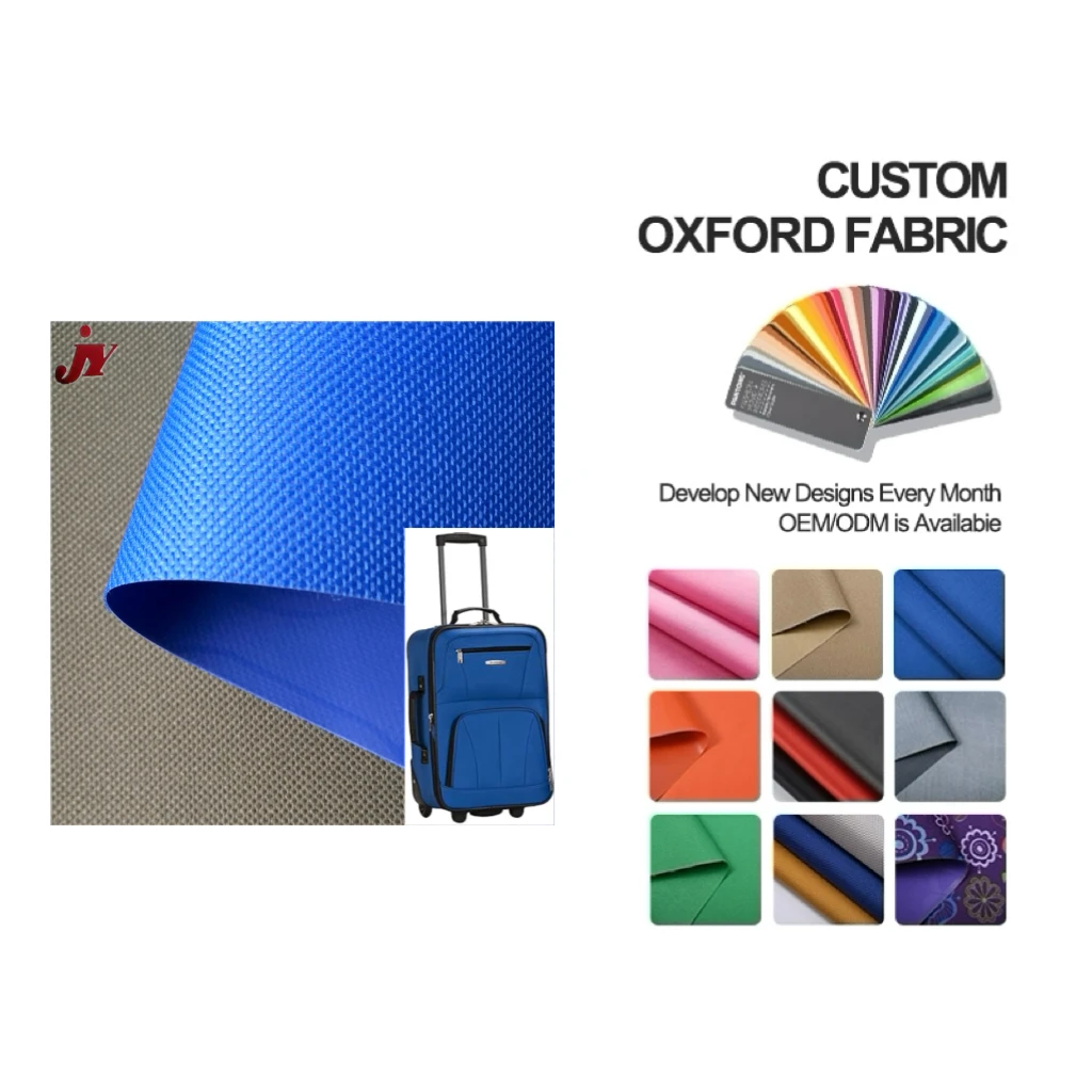 Hot Sale DTY 600D Waterproof Material for Backpacks Polyester Oxford School Bag Fabric Diamond Pvc Coated