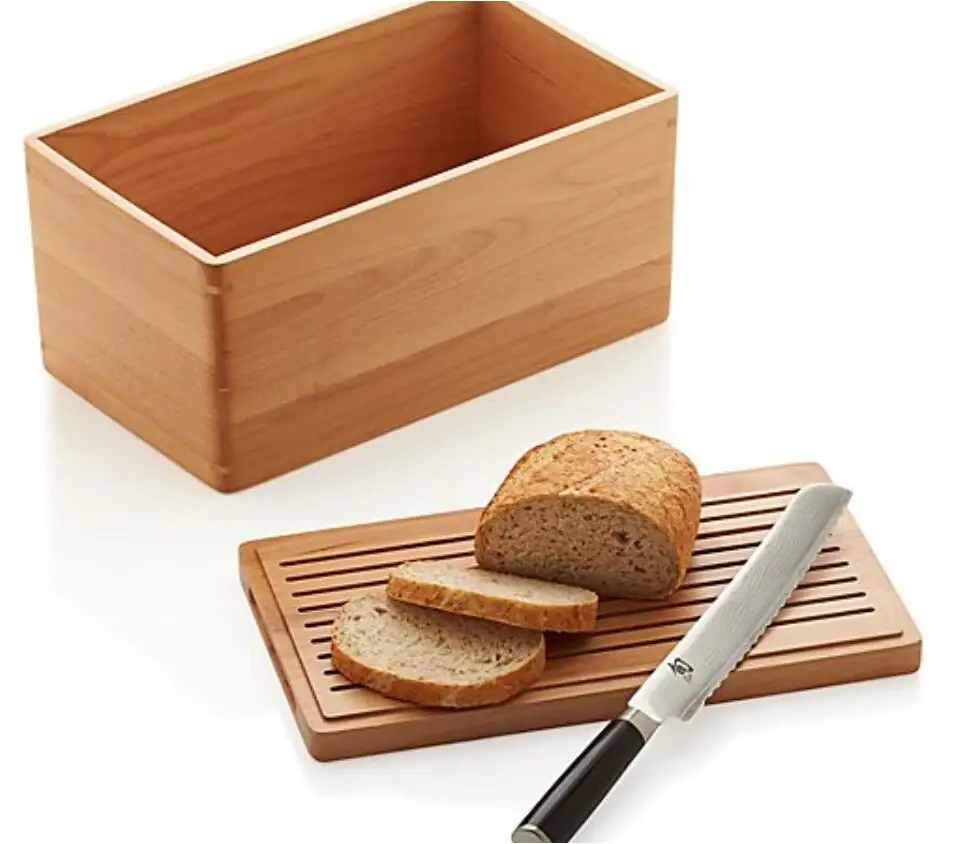 ラバーウッド環境にやさしい高品質のパン収納ボックスローフホルダーパンビン木製まな板木製蓋パンボックス Buy 手作りの木製収納ビン カッティングボア付きパンボックス 磁気蓋収納ボックス Product On Alibaba Com