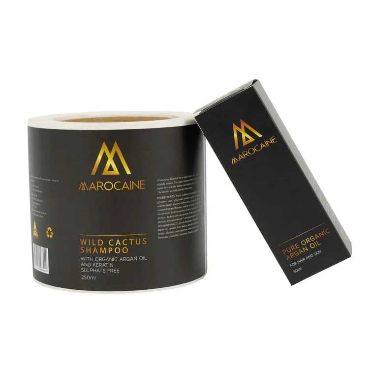 Best Design Gloss Lamination Custom Vinyl Stickers Print Label for Hair Products