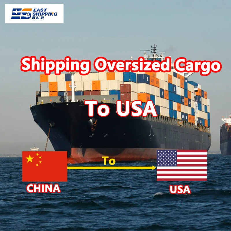 East Shipping Large Heavy Cargo DDP Sea Shipping To USA Logistics Services Provider Air Freight Forwarder From China To USA FBA