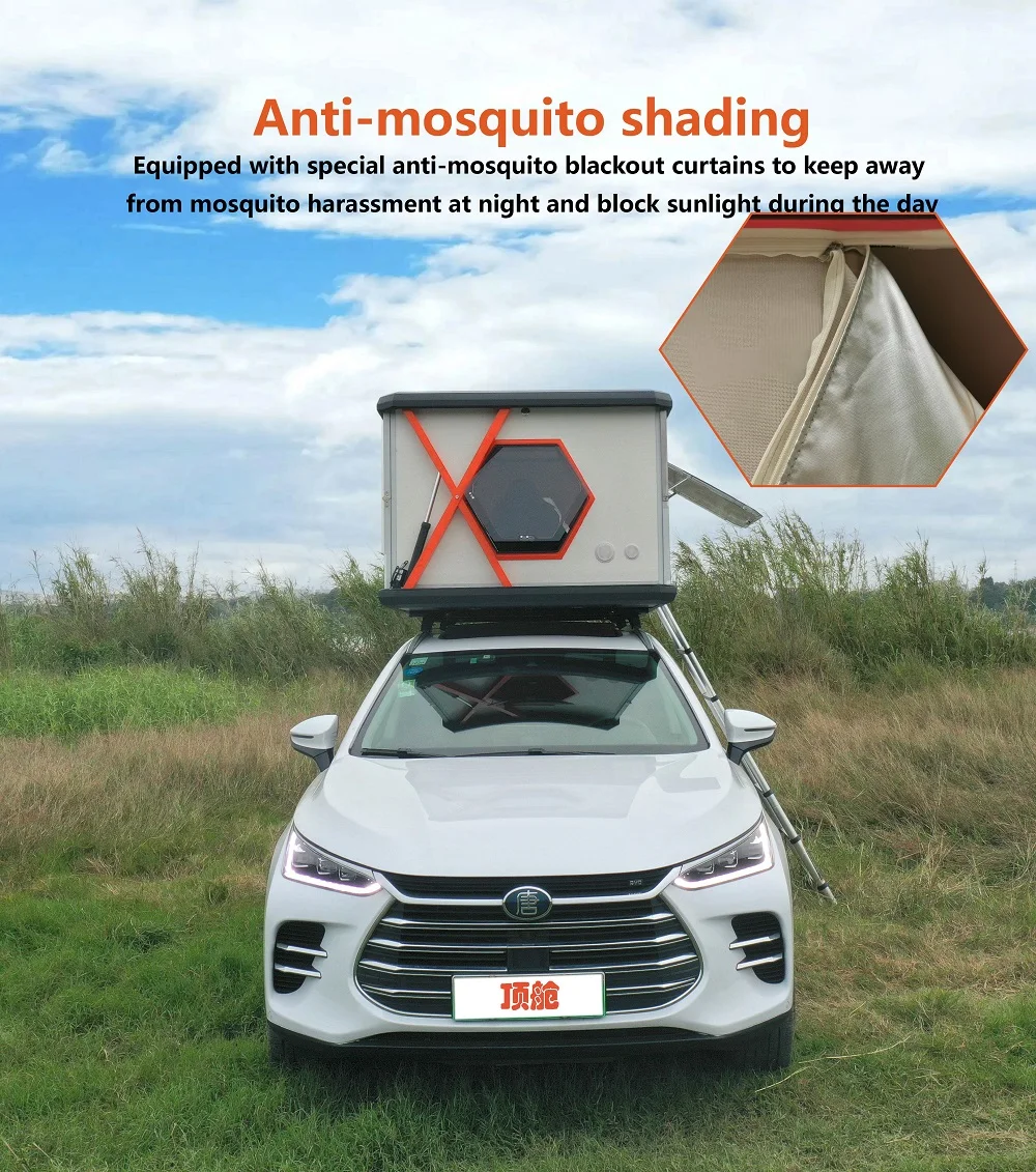 High Quality Off Road Glamping Car Roof Tent 3-4 Person Camper Trailer ...