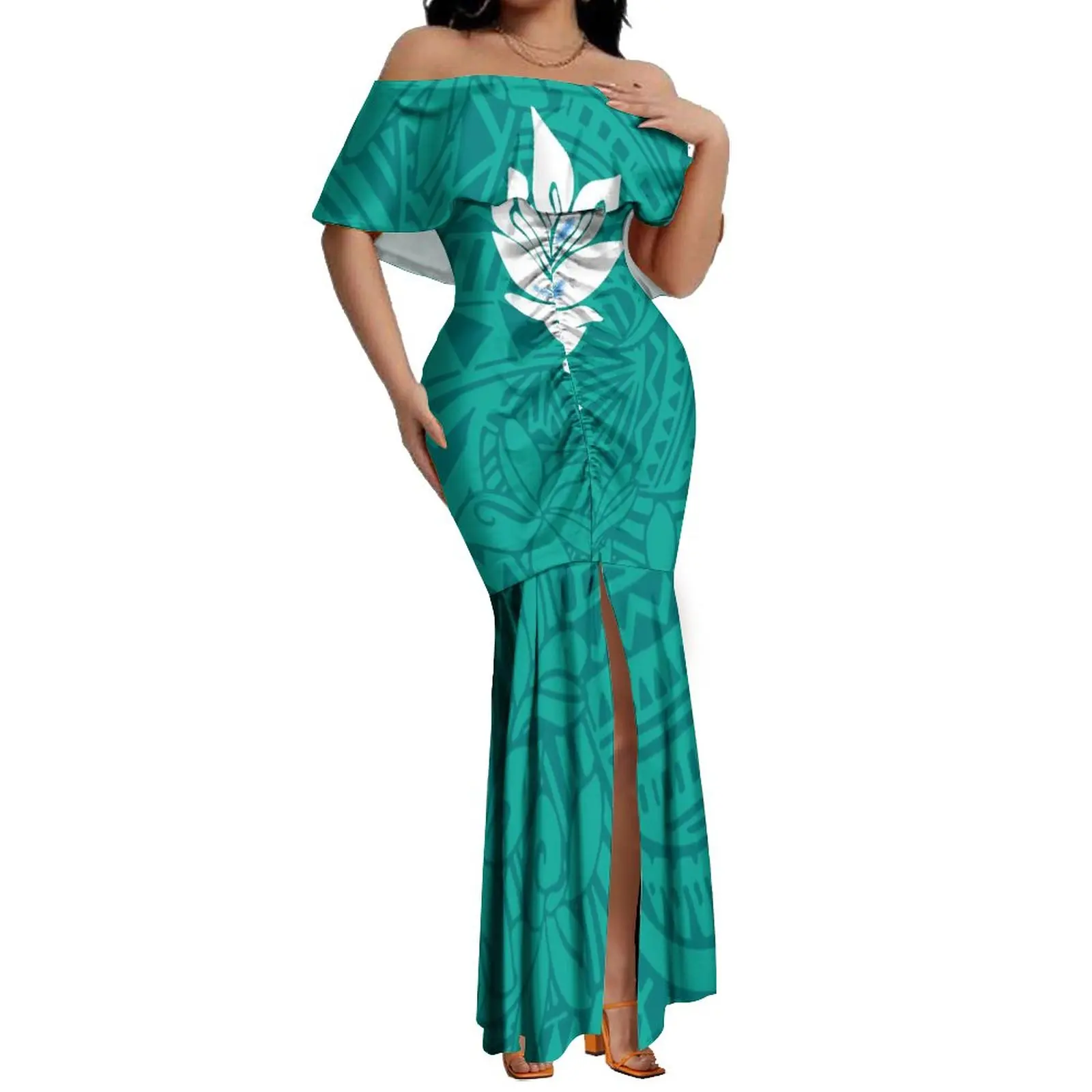Wholesale Whole Custom Off houlder Layered Ruffle hawl Frill Bodycon Party Long Maxi Prom Evening Dresses,1 Piece Wholesale Whole Custom Off houlder Layered Ruffle hawl Frill Bodycon Party Long Maxi Prom Evening Dresses,1 Piece