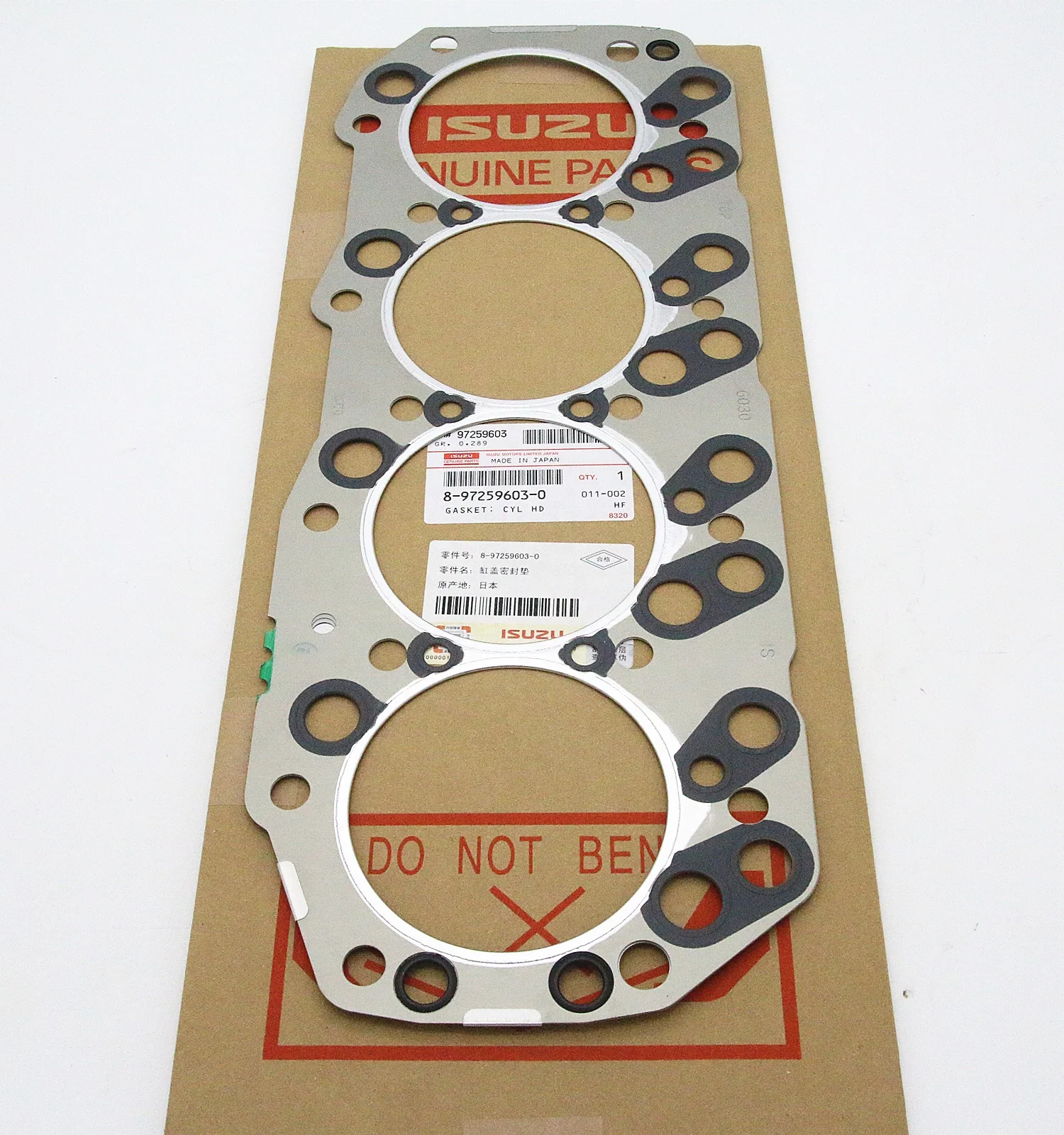 Genuine ISUZU Diesel Engine Cylinder Head Gasket 8972596030