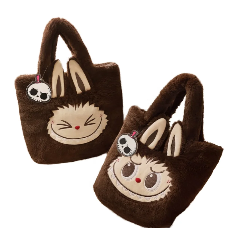 Genuine Bag Classics Series Labubu Big Head Sherpa Backpack