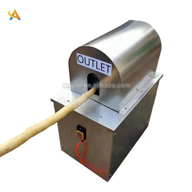 Automatic Sugar Cane Peeling Machine Fast Sugar Cane Peel Scraping Machine Good Output Sugarcane Peeler
