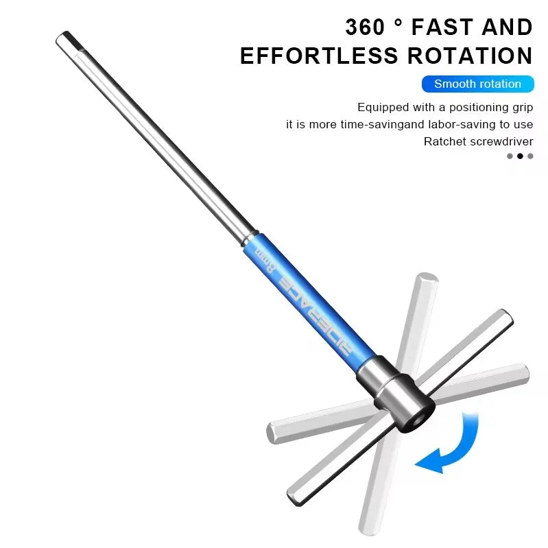 RIDERACE Bicycle Allen Hex Key Wrench Hand Bike Repair Tools Set T Handle 2/2.5/3/4/5/6/8/10mm CRV Steel Inner Hexagon Spanner