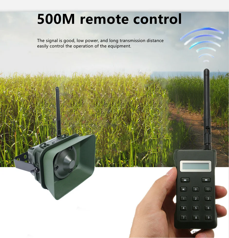 Hunting MP3 Player Bird Caller 60W 160dB Loud Speaker 500m Remote Control 